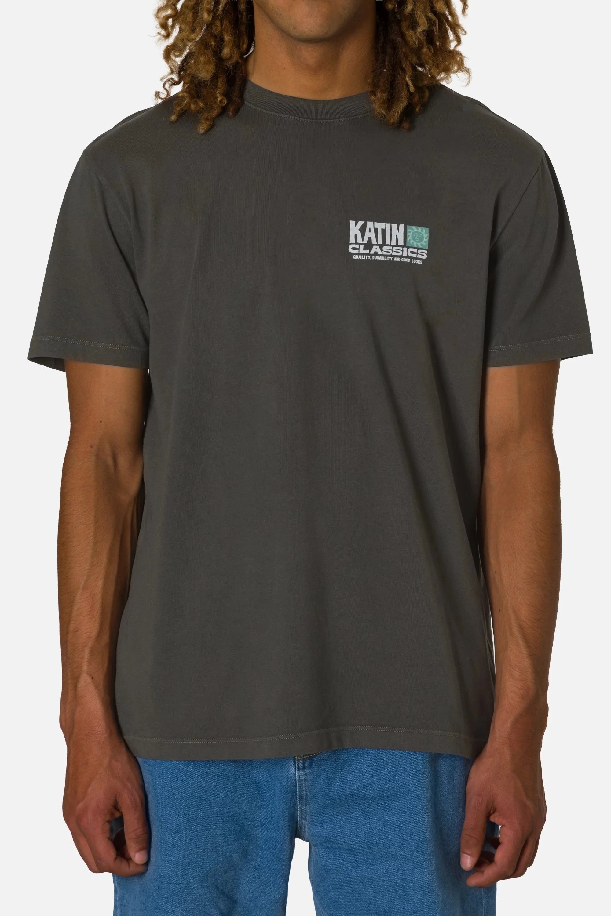 Helios Tee - Lead Men's T-Shirts & Vests Katin