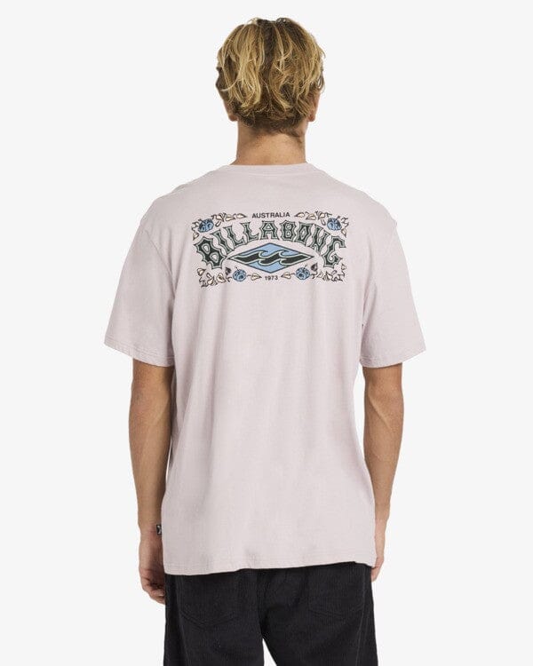 Heritage Arch Premium Tee - Dusty Purple Men's T-Shirts & Vests Billabong