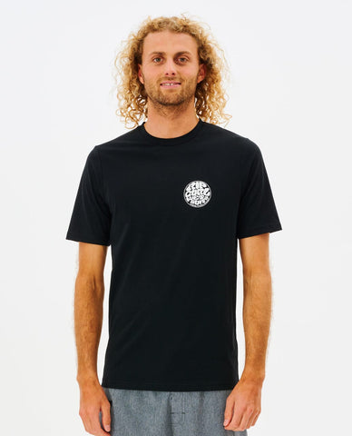 Icons Of Surf Short Sleeve UV Tee - Black Men's T-Shirts & Vests Rip Curl S 