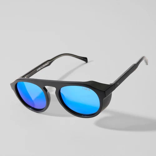 Ivan Florence - Black/Blue Mirror Lens Sunglasses I-Sea