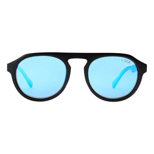 Ivan Florence - Black/Blue Mirror Lens Sunglasses I-Sea
