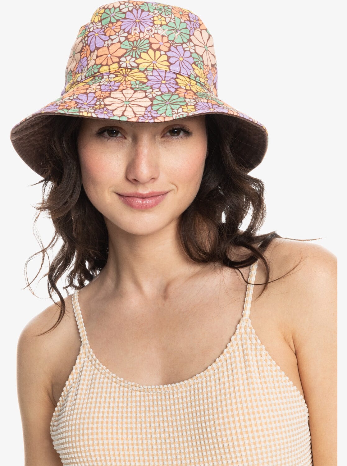 Roxy Jasmine Paradise Bucket Hat - Rootbeer - S/M Multi