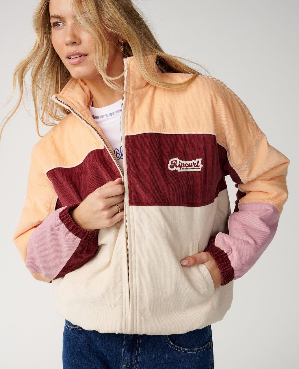 Keepsakes Cord Jacket - Bone Women's Jackets Rip Curl Women