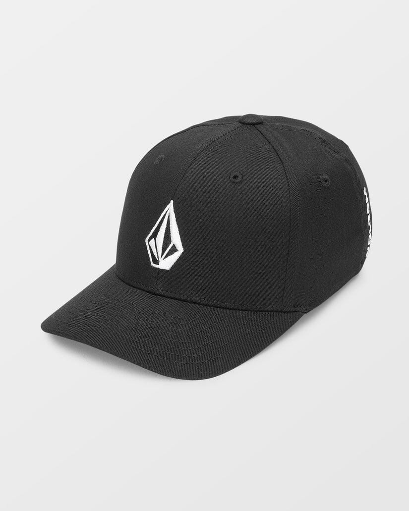 Kid's Full Stone Flexfit Hat - Black Children's Hats and Caps Volcom
