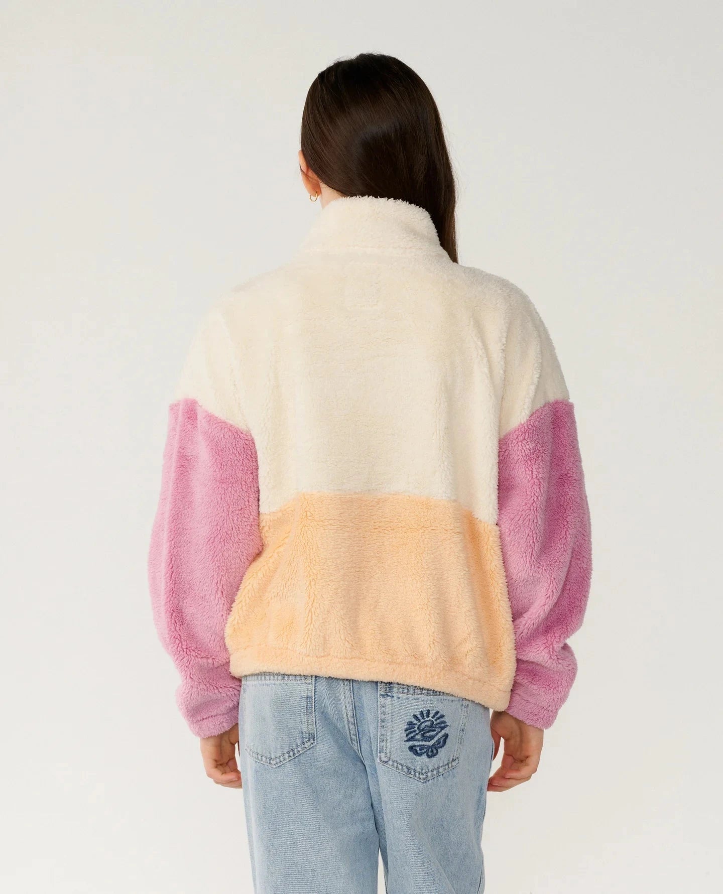 Kid's Surf Revival Zip Through Polar Fleece - Shell Children's Hoodies Rip Curl