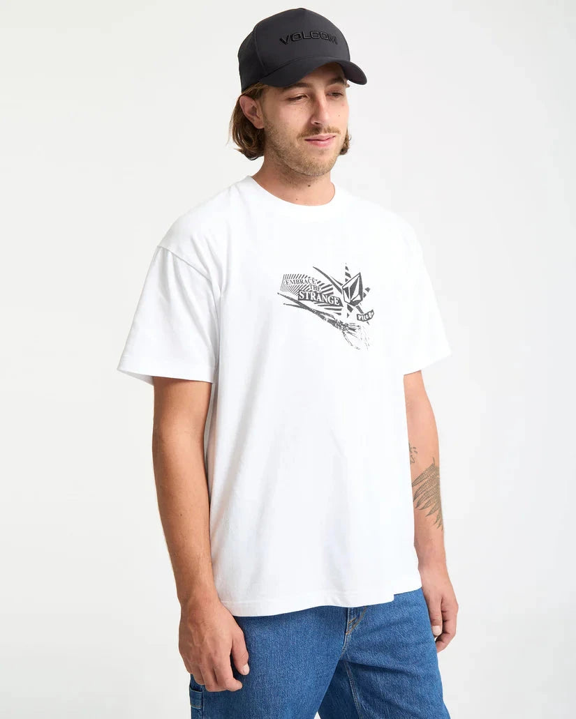 Kut N Rip T-Shirt - White Men's T-Shirts & Vests Volcom