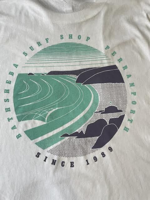 Laurie Perranporth Circle Tee - White Men's T-Shirts & Vests Bathsheba Surf
