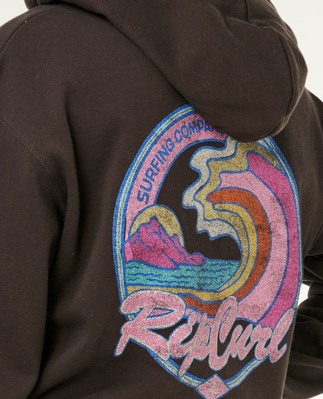 Lay Day Relaxed Zip Through - Washed Black Women's Hoodies & Sweatshirts Rip Curl Women
