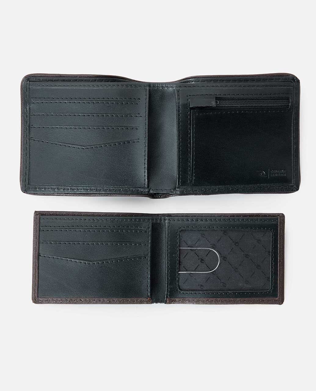 Layered RFID 2 In 1 Wallet - Black Wallets Rip Curl