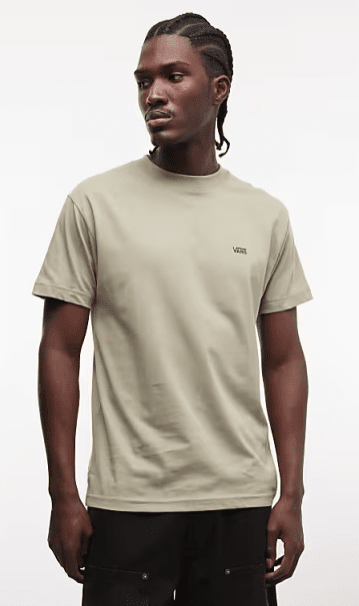 Left Chest Logo Tee - Soft Sage Men's T-Shirts & Vests Vans S