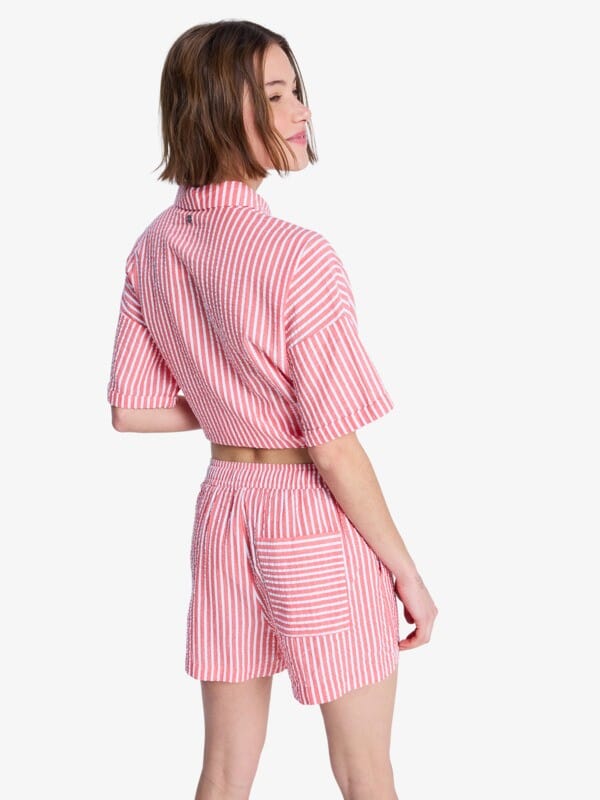 Lekeitio Break High Stripe - Hibiscus Sunrise Stripe Women's Shorts & Boardshorts Roxy