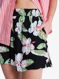 Lekeito Bay Printed Shorts - Anthracite Spring Charming Women's Shorts & Boardshorts Roxy