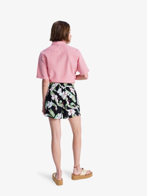 Lekeito Bay Printed Shorts - Anthracite Spring Charming Women's Shorts & Boardshorts Roxy