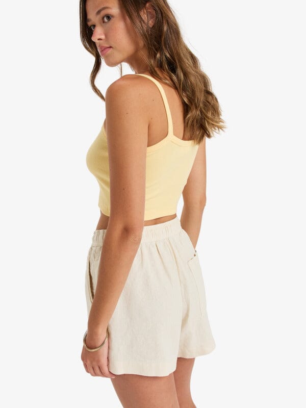 Lekeito Break Mid Beach Short - Parchment Women's Shorts & Boardshorts Roxy