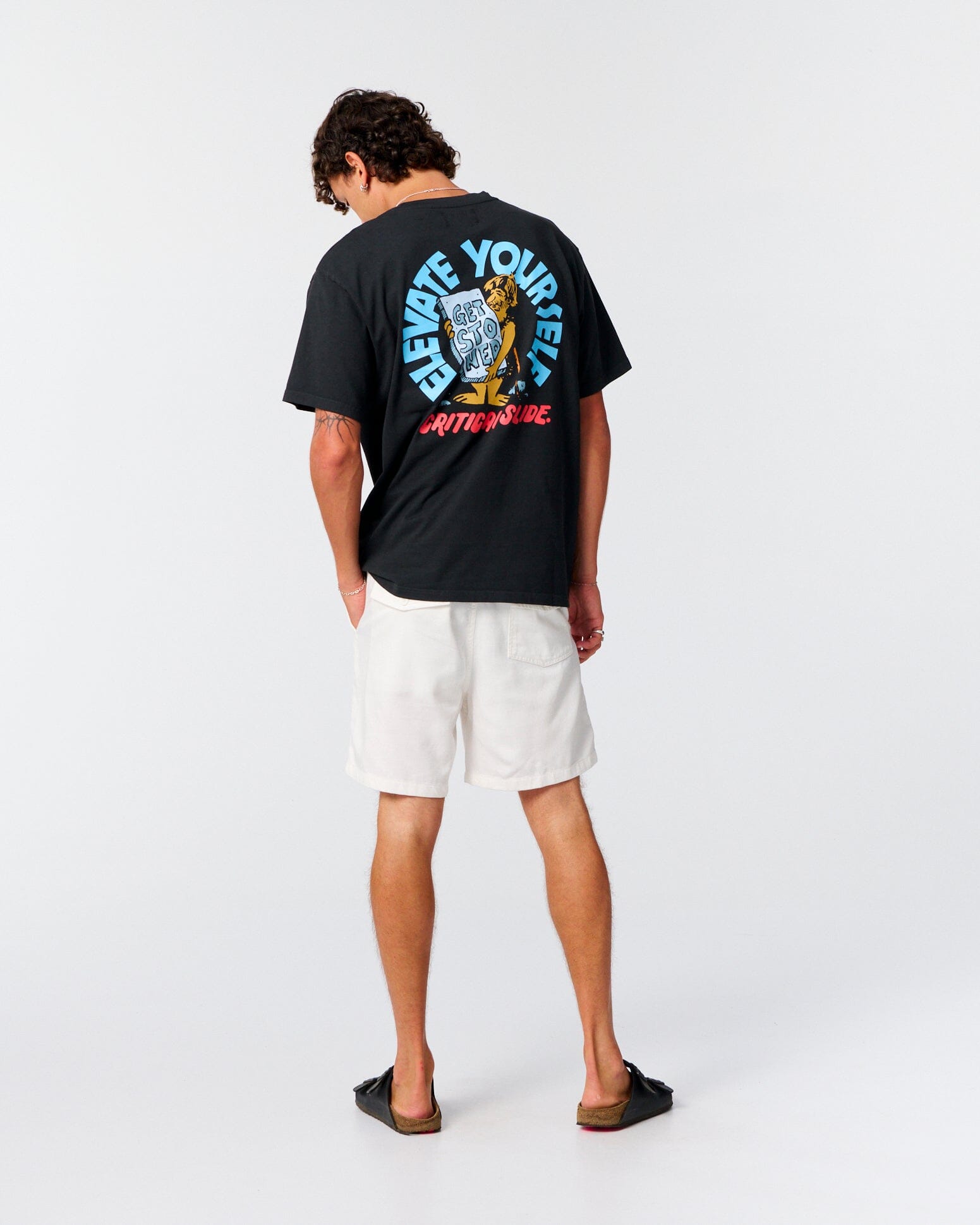 Levitate Tee - Black Men's T-Shirts & Vests TCSS