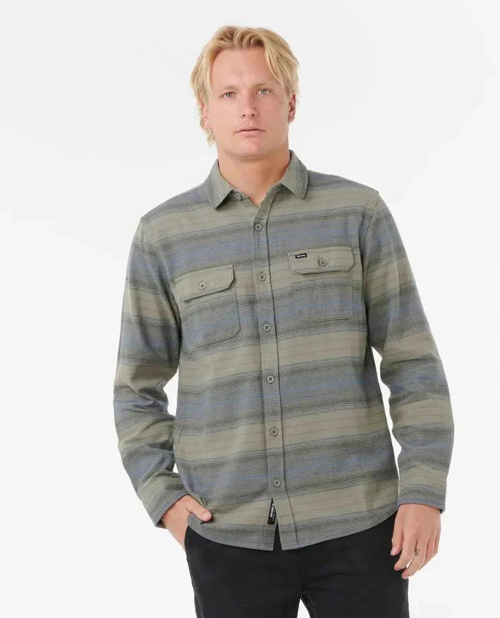 Line Up Flannel Shirt - Deep Cactus Men's Shirts & Polos Rip Curl S
