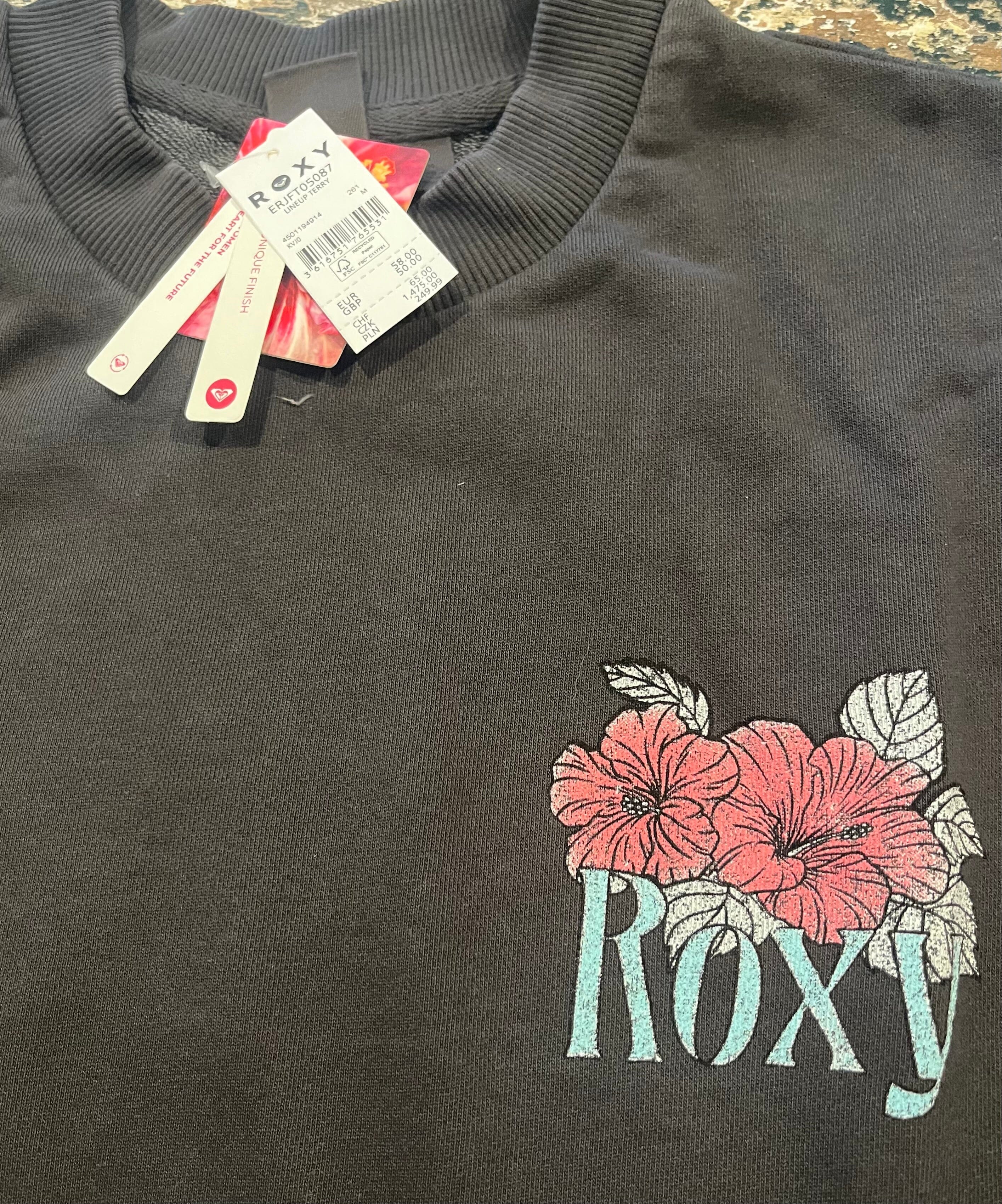 Lineup Terry Sweatshirt - Black Women's Hoodies & Sweatshirts Roxy