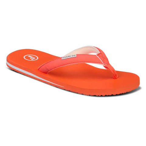Lixi - Neon Orange Women's Flipflops,Shoes & Boots Foamlife UK 3 