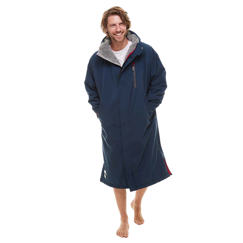 Long Sleeve Pro Change Robe Evo - Navy Changing Robes Red