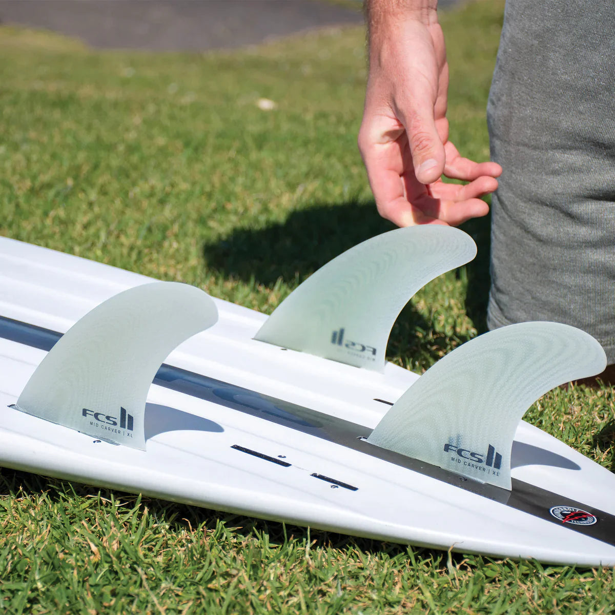Mid Carver Performance Glass XL - Clear Fins FCS