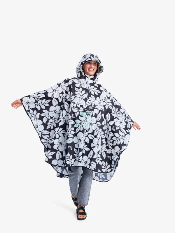 Midnight Rain Poncho - Anthracite poncho Roxy