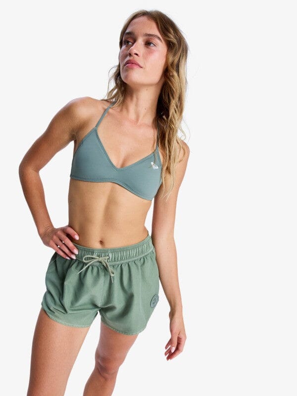 No Bad Waves Boardshort - Oil Green Women's Shorts & Boardshorts Roxy