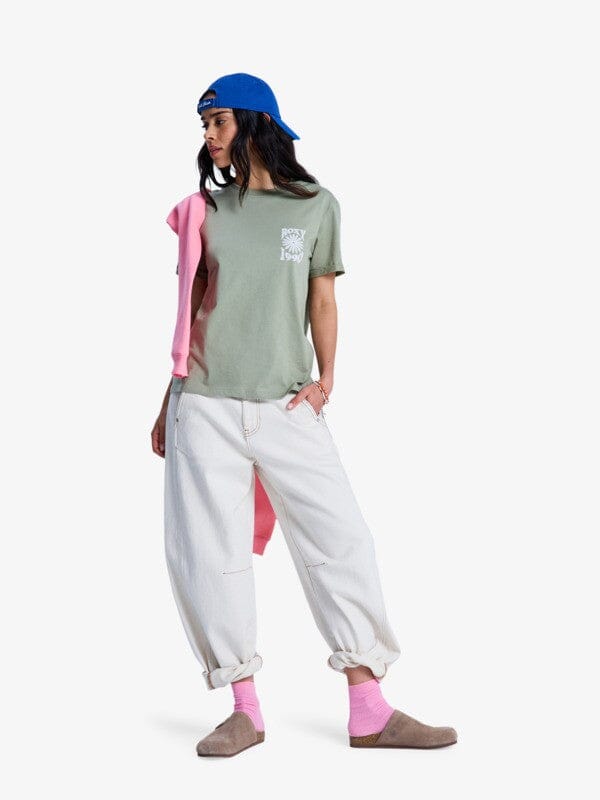 Oceanregular - Oil Green Women's T-Shirts and Vest Tops Roxy