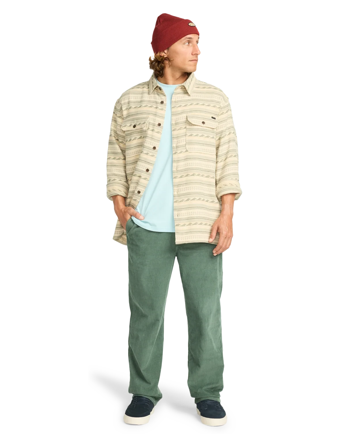 Offshore Jacquard Flannel Shirt (XXL) - Hunter Men's Shirts & Polos Billabong