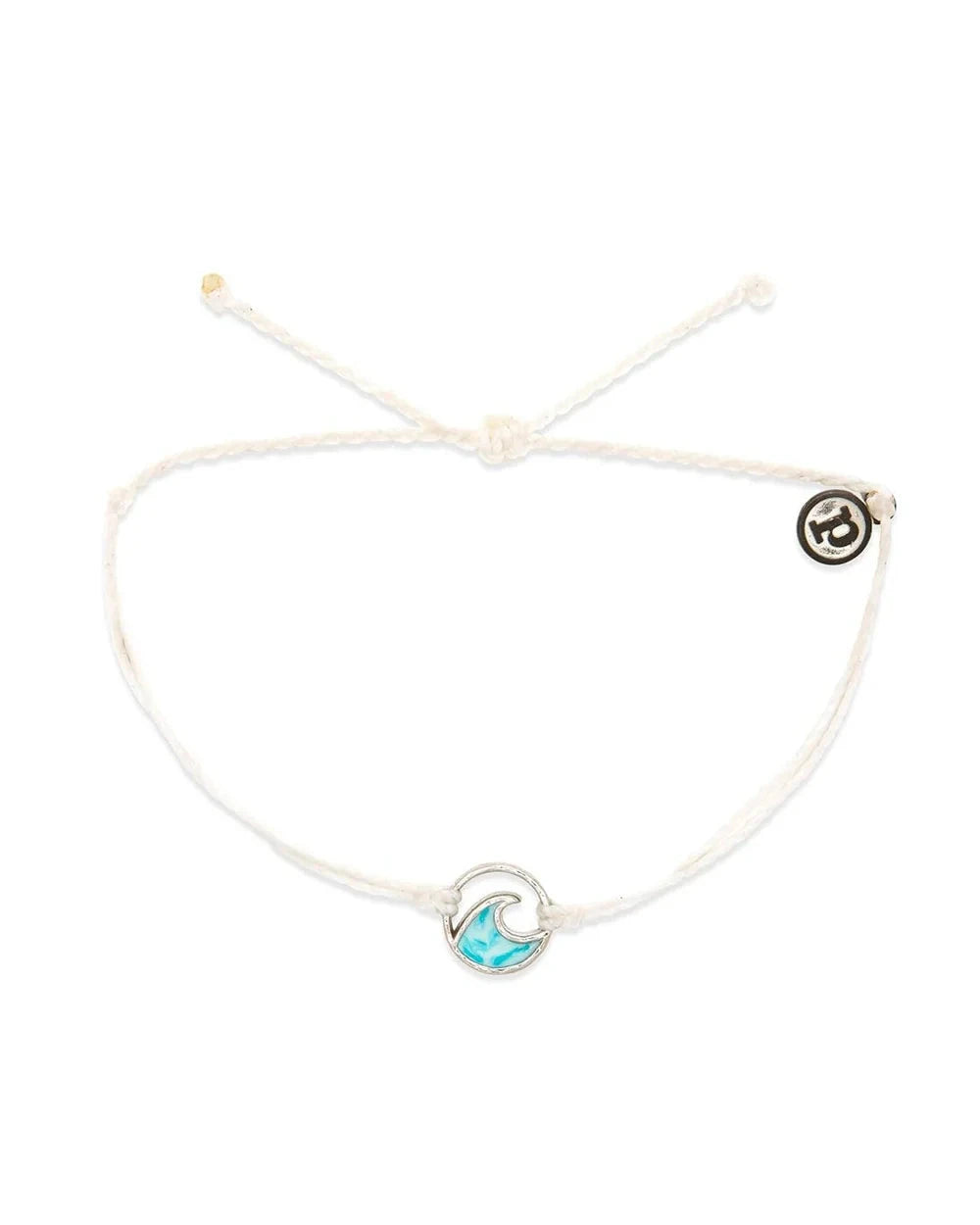 Ombre Wave Silver Charm Bracelet - White Jewellery Pura Vida