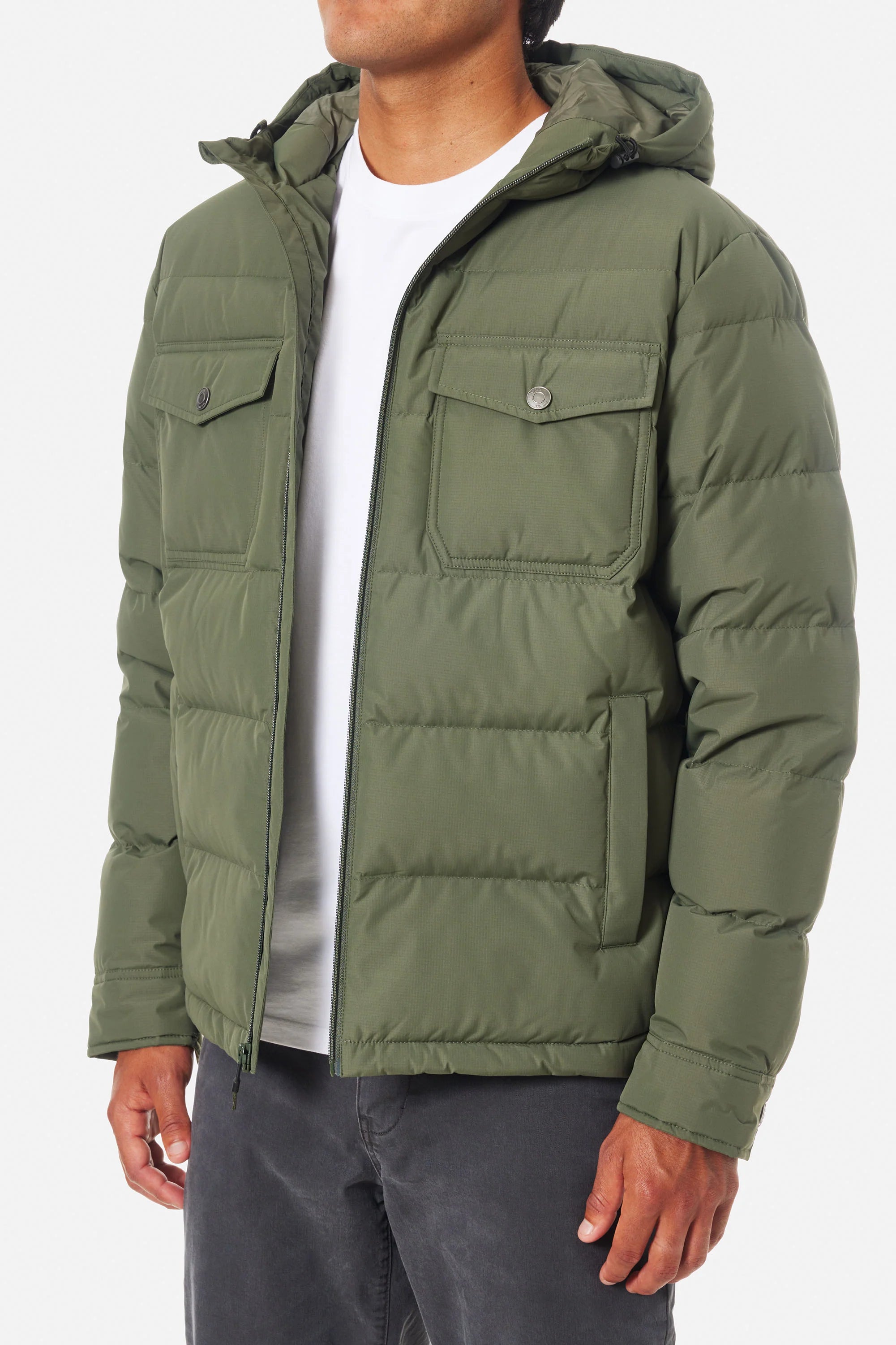 OTG SUMMIT HOODED DOWN JACKET - Thyme Men's Jackets Katin