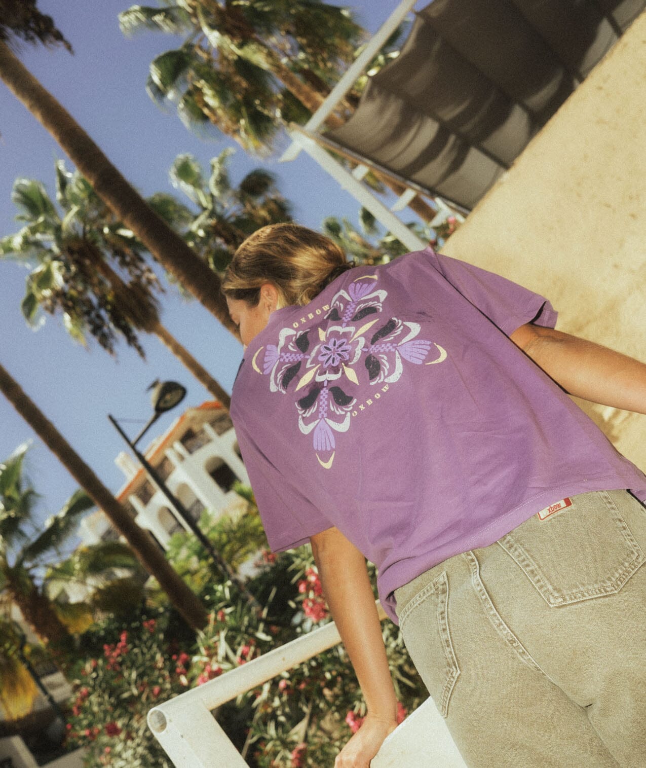 Peace Tee - Purple Women's T-Shirts and Vest Tops Oxbow
