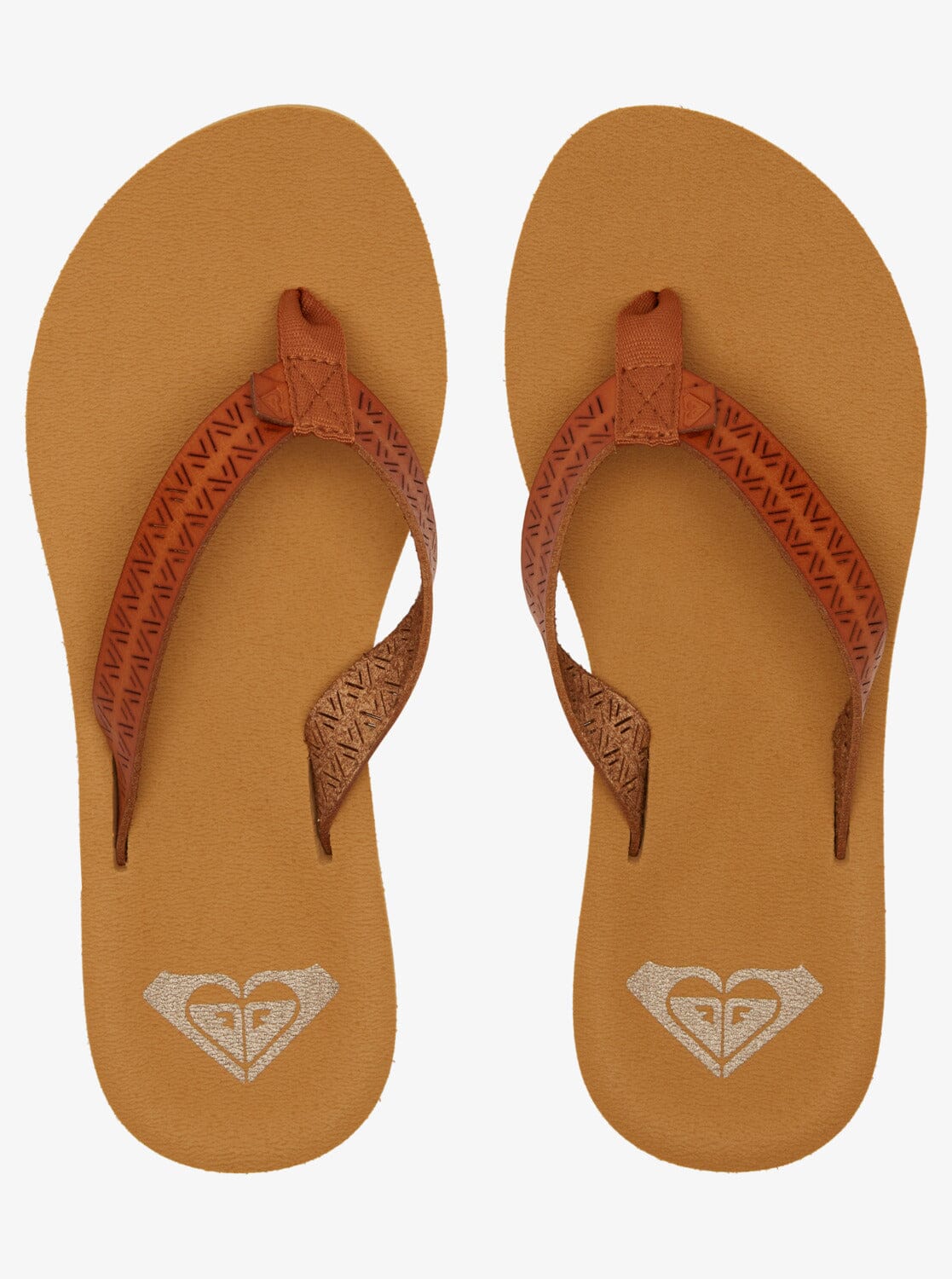 Porto - Beach Flip-Flops - Tan Women's Flipflops,Shoes & Boots Roxy UK3 (EU36)