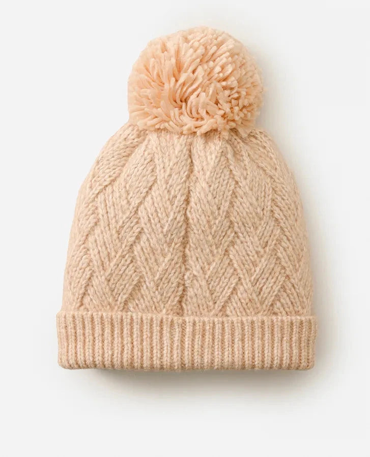 Premium Reg Pom Pom Beanie - Oatmeal Marle Women's Hats,Caps & Scarves Rip Curl Women