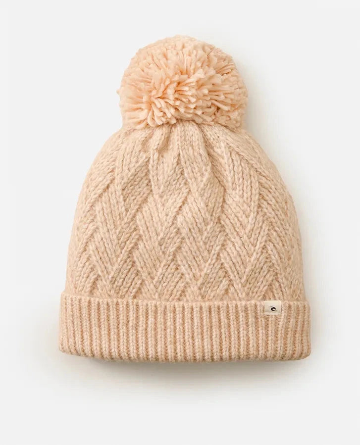 Premium Reg Pom Pom Beanie - Oatmeal Marle Women's Hats,Caps & Scarves Rip Curl Women