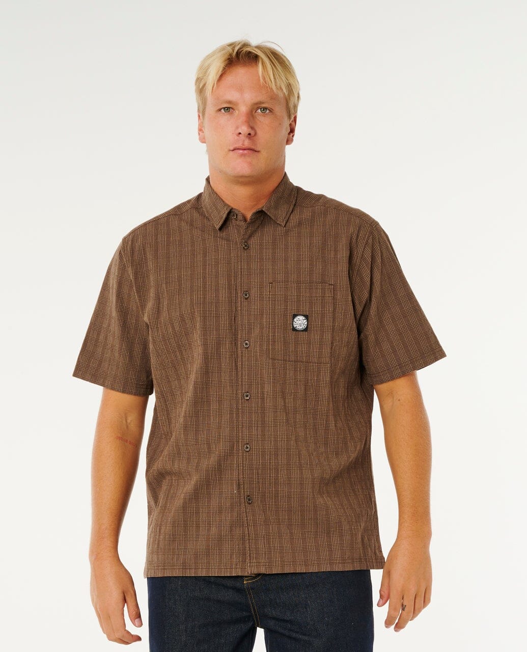 Premium Surf Check Shirt - Coffee Men's Shirts & Polos Rip Curl S