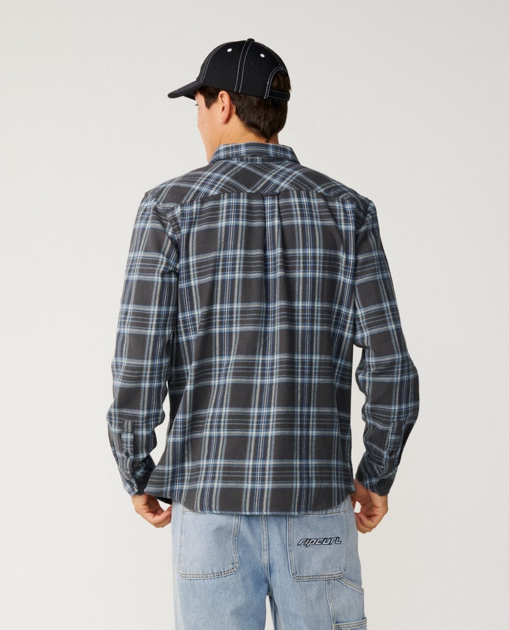 Premium Surf Griffin Flannel - Washed Black Men's Shirts & Polos Rip Curl