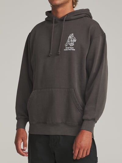 Rag Hood - Lead Vintage Wash Men's Hoodies & Sweatshirts Katin