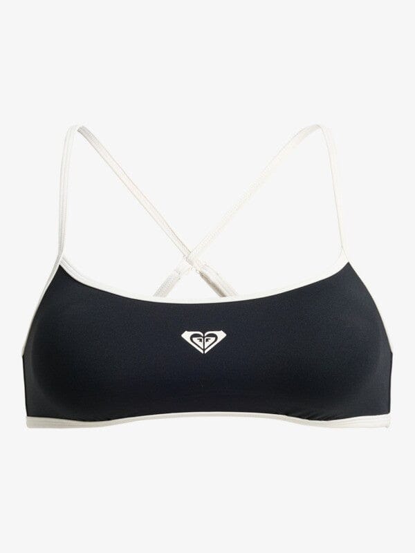 Retro Essentials Bralette - Anthracite Women's Swimsuits & Bikinis Roxy XS