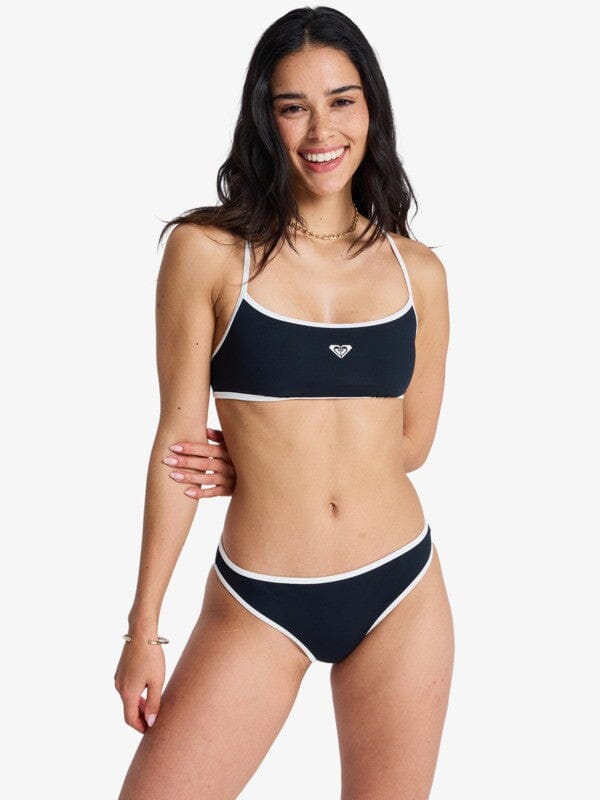 Retro Essentials Classic Bikini Bottoms - Anthracite Women's Swimsuits & Bikinis Roxy