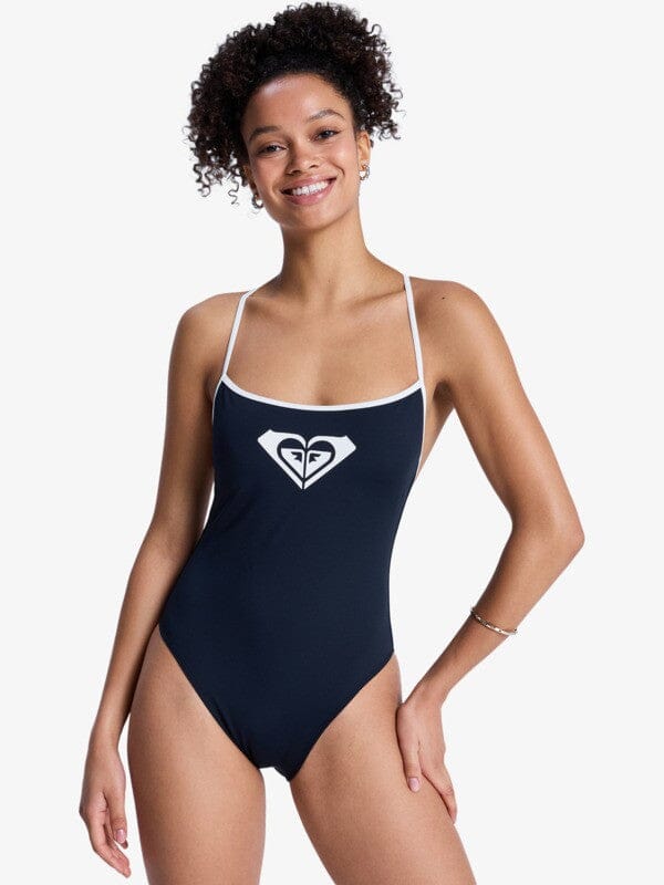 Retro Essentials One Piece - Anthracite Women's Swimsuits & Bikinis Roxy XS