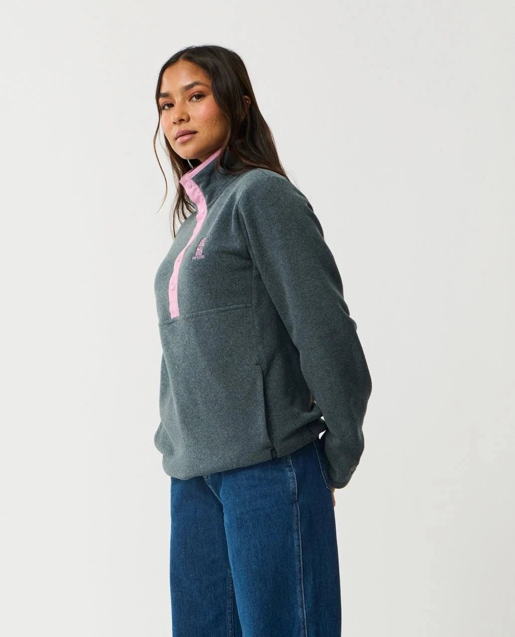 S - Series Polartec Fleece - Charcoal Marle Women's Hoodies & Sweatshirts Rip Curl Women