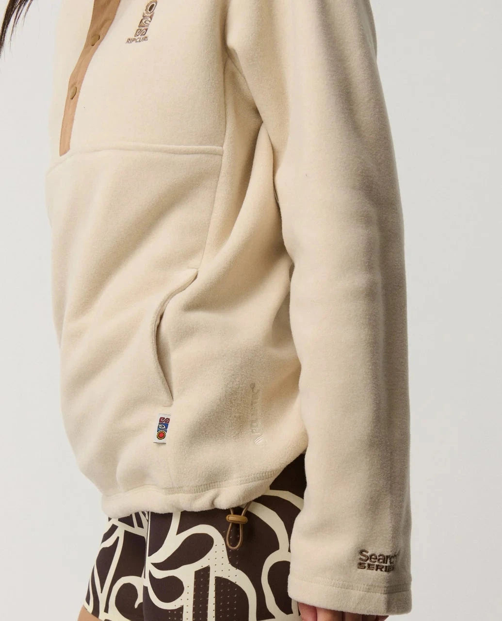 S - Series Polartec Fleece - Oatmeal Marle Women's Hoodies & Sweatshirts Rip Curl Women