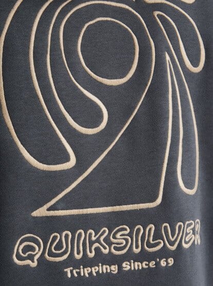 Saltwater Graphic Hoodie - Iron Gate Men's Hoodies & Sweatshirts Quiksilver