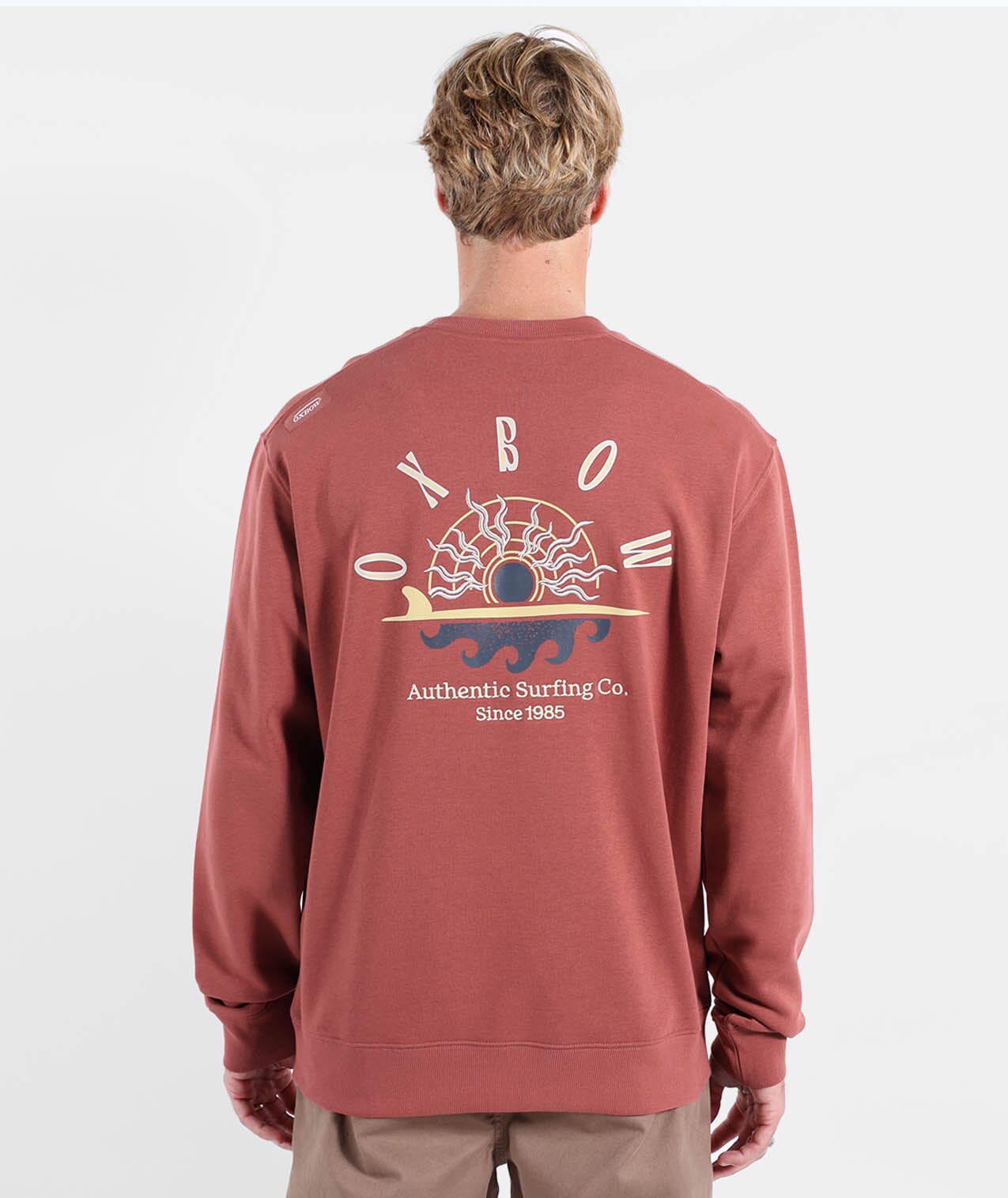 Sandbar Sweatshirt - Redwood Men's Hoodies & Sweatshirts Oxbow