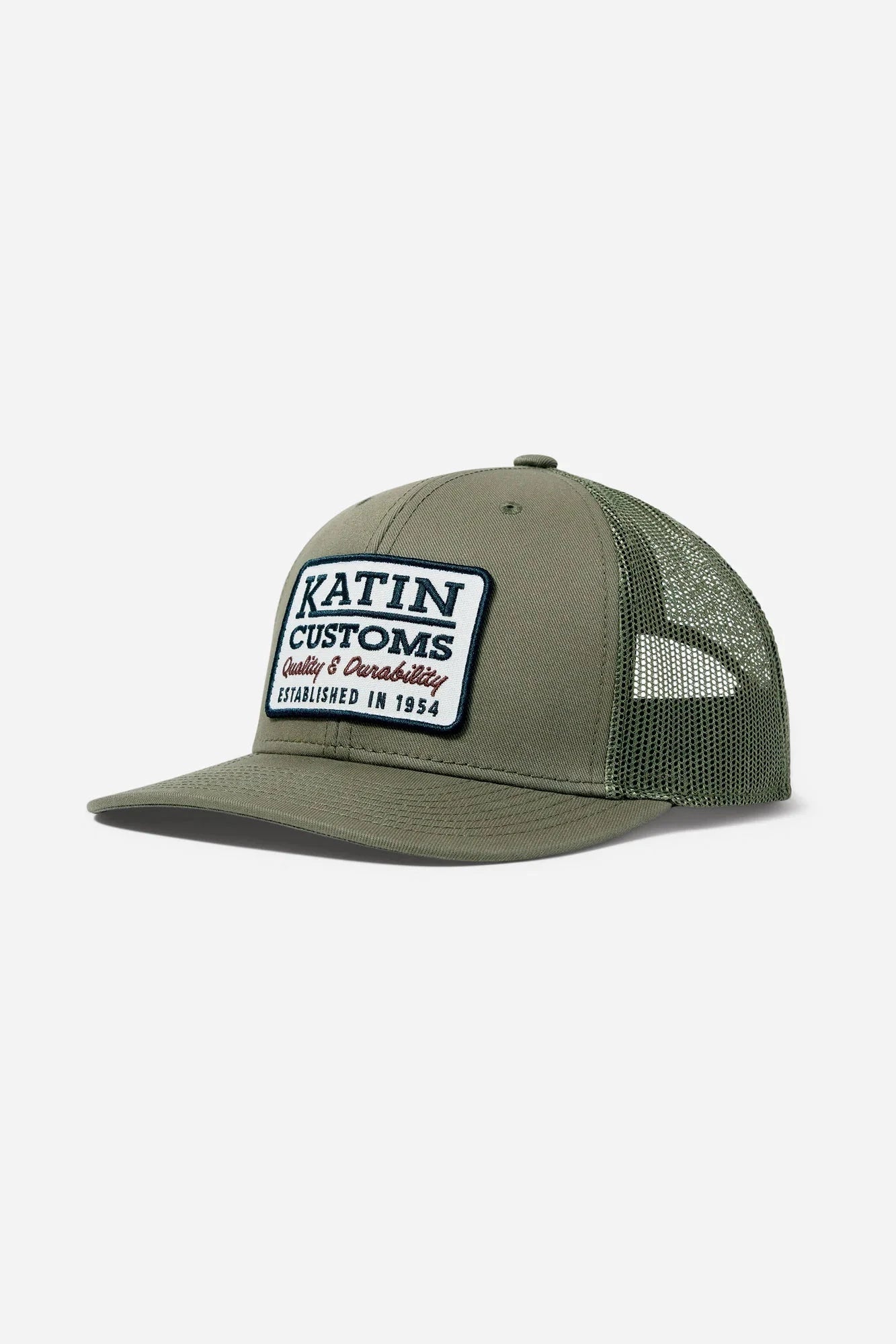 Scott Trucker Hat - Olive Men's Hats,Caps&Beanies Katin