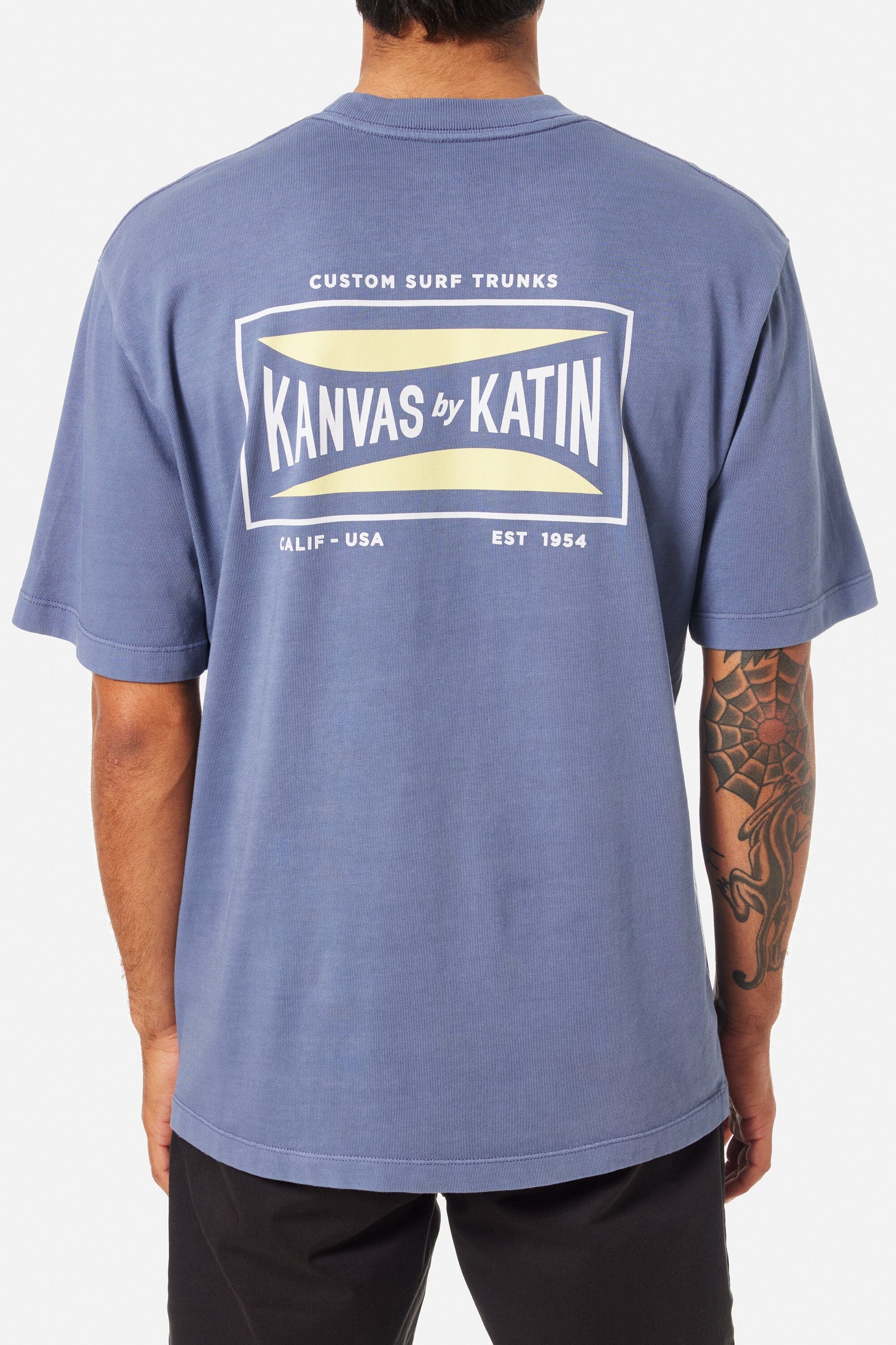Scrubber Relaxed Tee - Blue Pigment Men's T-Shirts & Vests Katin