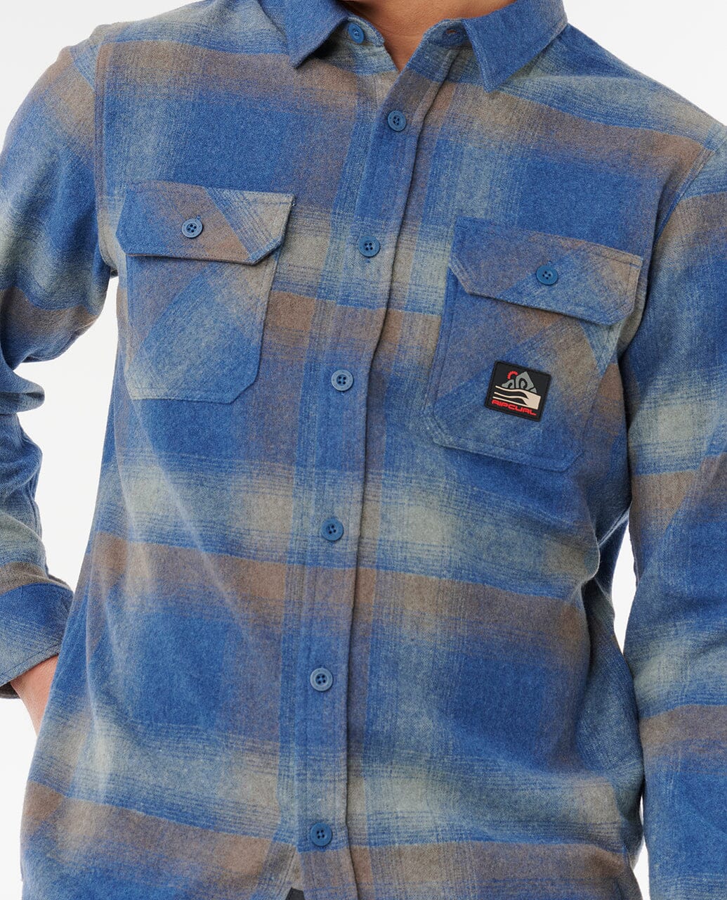 Search Wool Flannel - Light Navy Men's Shirts & Polos Rip Curl