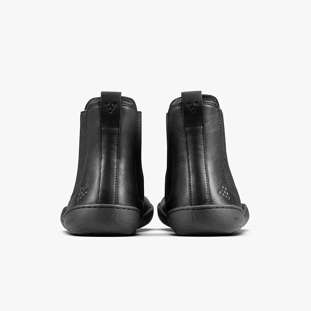 Sensus Chelsea Boots (Womens) Obsidian Leather Women's Flipflops,Shoes & Boots Vivobarefoot
