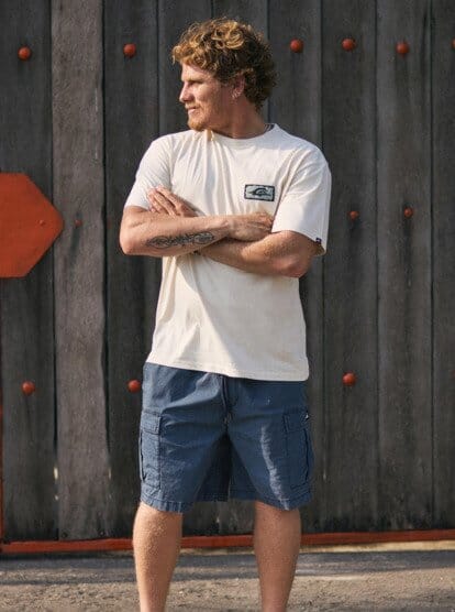 Serenity Splash - Bone White Men's T-Shirts & Vests Quiksilver