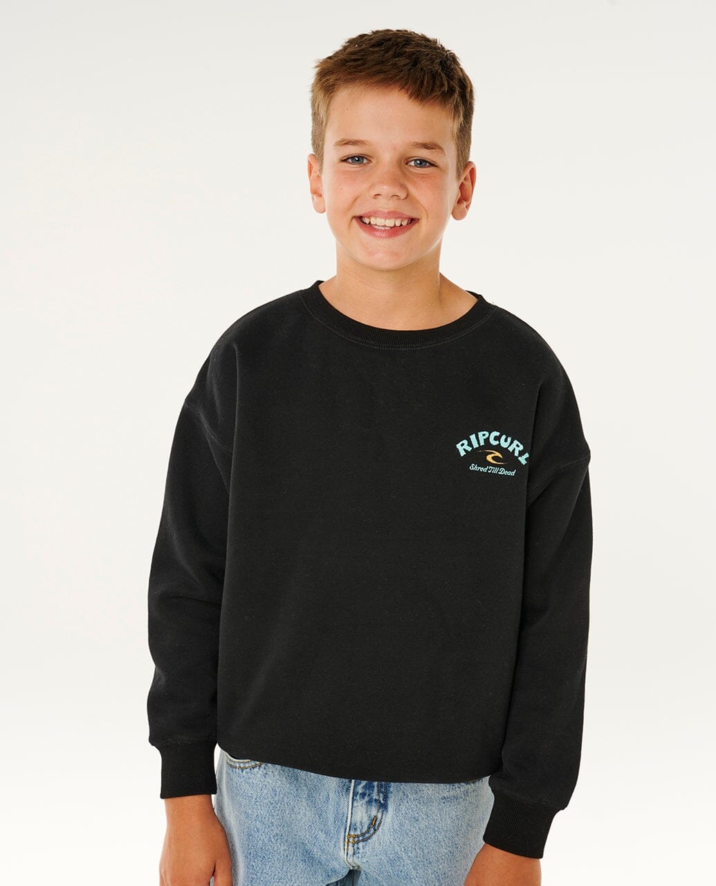 Shred Till Dead Crew Boy - Black Children's Hoodies Rip Curl